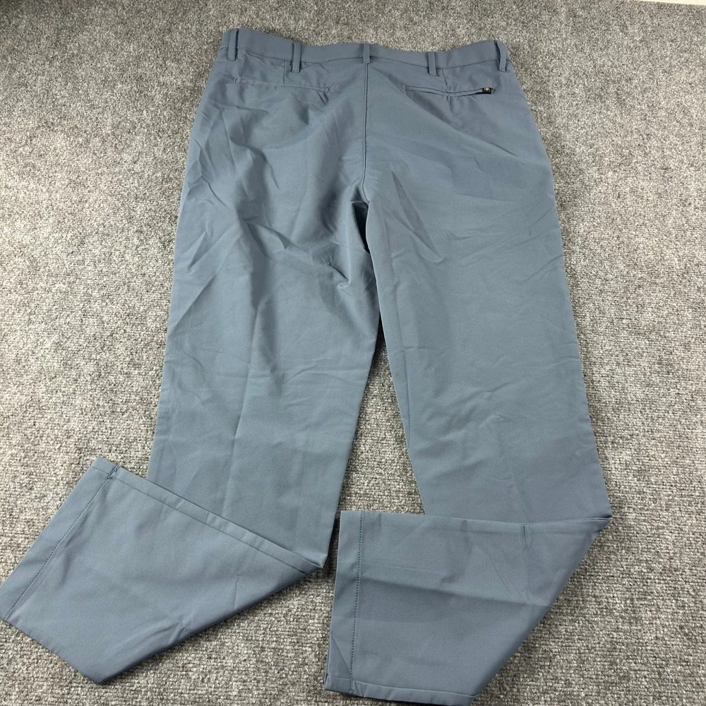 Banana Republic Performance Pants Mens 36x32 China Blue Textured‎ Polyester Golf